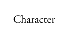 Character